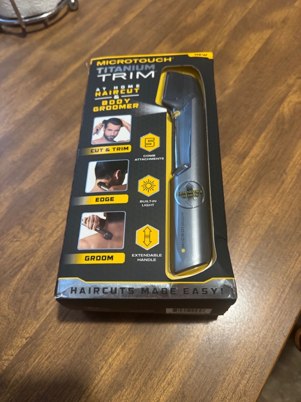 Titanium Trim Body Groomer - Silver and Black